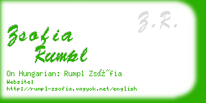 zsofia rumpl business card